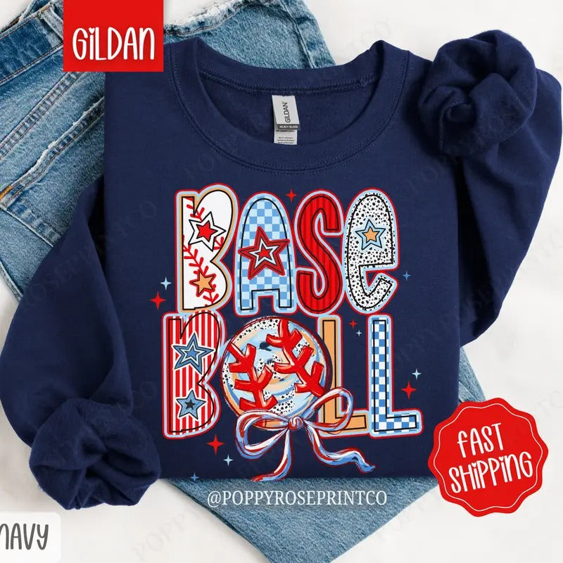 Baseball Sweatshirt, Women's Crewneck, Baseball Women's Sweatshirt T-Shirts, Hoodie | ZylaModa.com