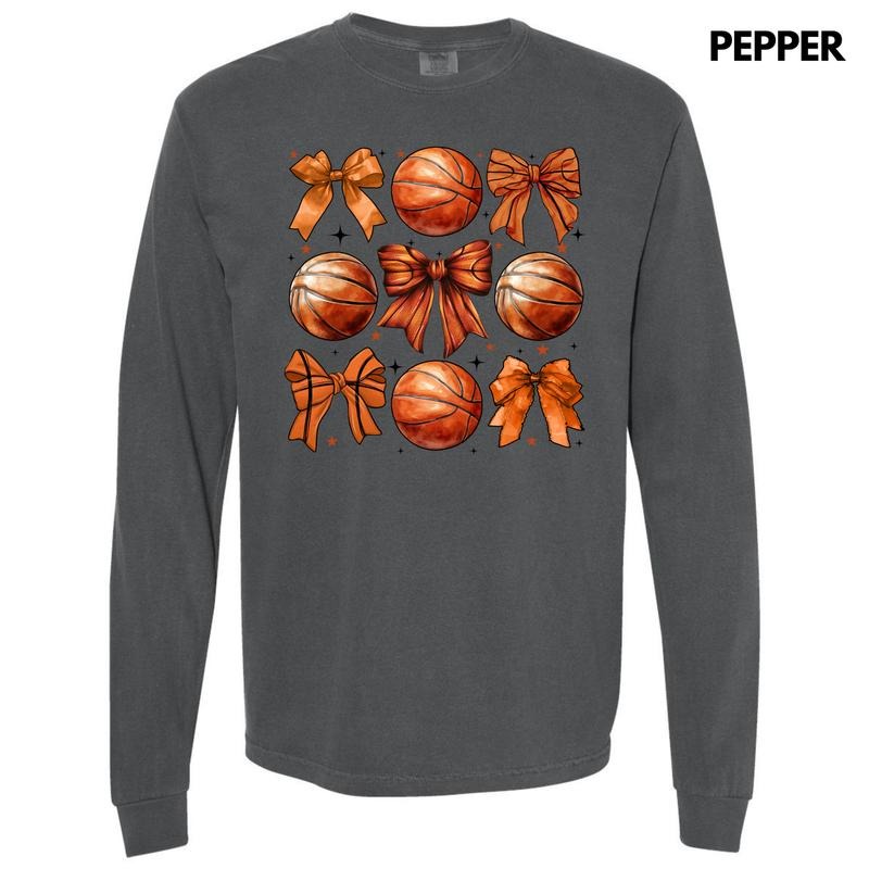 Basketball Coquette Collage Long Sleeve Comfort Colors T-Shirt 'NLB' Hoodie, Sweatshirt | ZylaModa.com