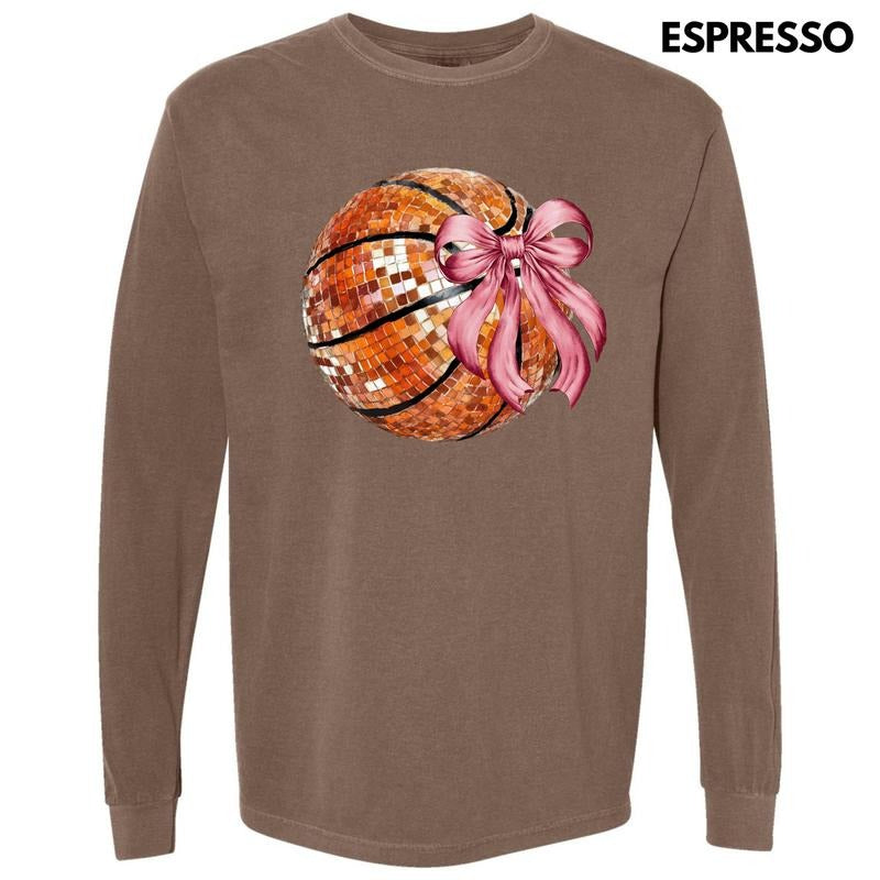 Basketball Dazzling Disco Long Sleeve Comfort Colors T-Shirt 'NLB' Hoodie, Sweatshirt | ZylaModa.com