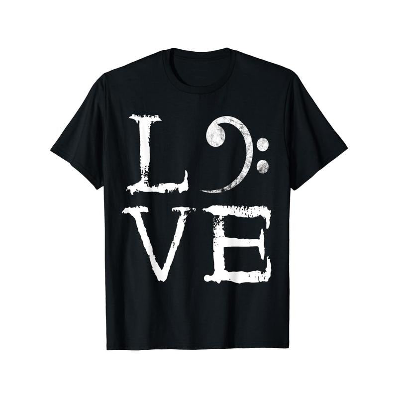 Bass clef, horror love, bass guitar player, bass guitar player t-shirt Made in USA Hoodie, Sweatshirt | ZylaModa.com