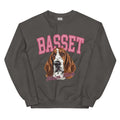 Basset Hound Mom Club Sweatshirt ~ Sweatshirt Unisex Apparel Relaxed Fit Printed in the USA Clothing Womenswear Casual...