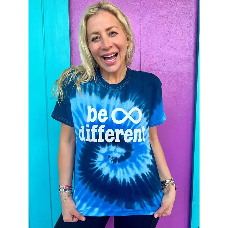 Be Different Blue Swirl Tee - For Autism Awareness Hoodie, Sweatshirt | ZylaModa.com