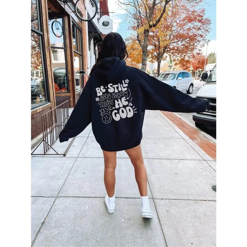 Be Still and Know hoodie Bible Verse Sweatshirt Christian Sweatshirt Christian Bible Verse Shirt Christian Pump Cover...