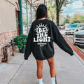 Be The Light Sweatshirt Gift For Christians, Mathew 5:14 Sweatshirt, Bible Verse Sweater, Religious Hoodie, Faith Outfit ...