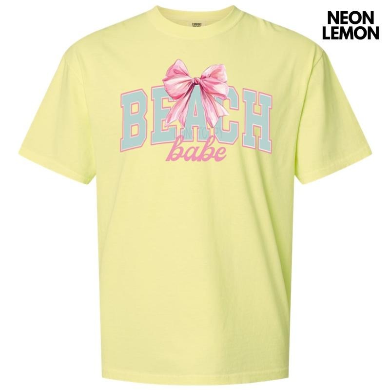 Beach Babe Coquette Comfort Colors T-Shirt Hoodie, Sweatshirt | ZylaModa.com