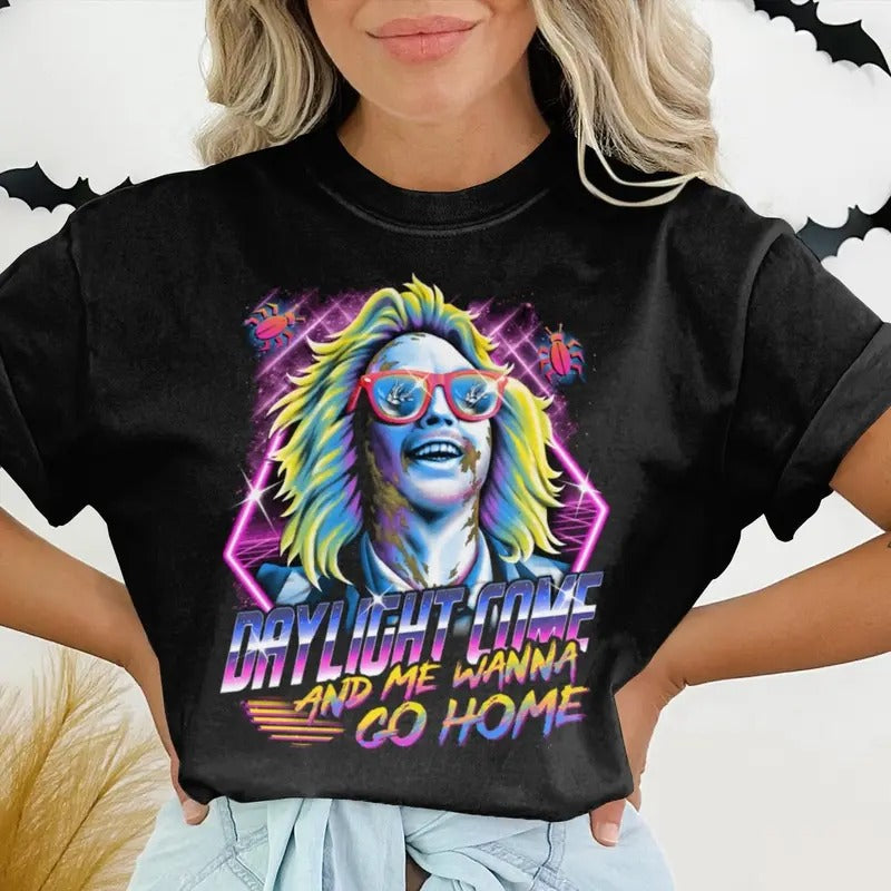 Beetlejuice Halloween Sweatshirt, Beetlejuice Mashup T-Shirt, Beetlejuice It's Show Time Shirt Hoodie | ZylaModa.com