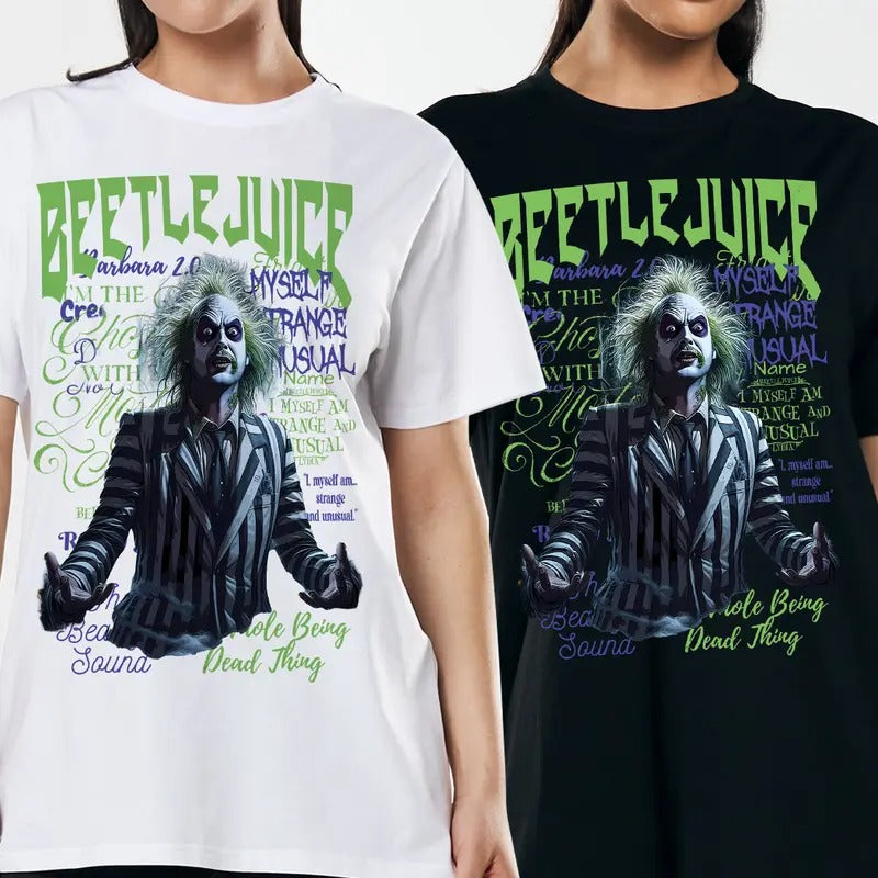 Beetlejuice Pocket Shirt, Horror Halloween Films T-shirt, Halloween Movies Shirt Gifts, 2024 Halloween Movies Sweatshirt,...
