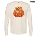 Bejeweled Orange Pumpkin Long Sleeve Comfort Colors T-Shirt 'NLB' Hoodie, Sweatshirt | ZylaModa.com