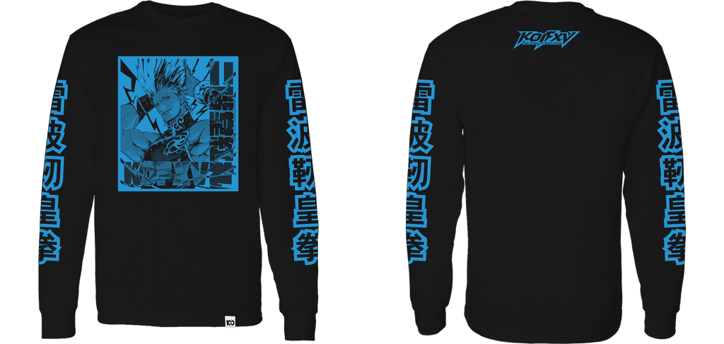 THE KING OF FIGHTERS - 'Benimaru' Long Sleeve Shirt - Black Hoodie, Sweatshirt | ZylaModa.com (Image 5)