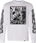 THE KING OF FIGHTERS - 'Benimaru' Long Sleeve Shirt - White Hoodie, Sweatshirt | ZylaModa.com (Image 1)
