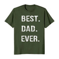 Best Dad Ever Fathers Day T-Shirt - Casual Cotton Crewneck Tee with White Text Design Hoodie, Sweatshirt | ZylaModa.com