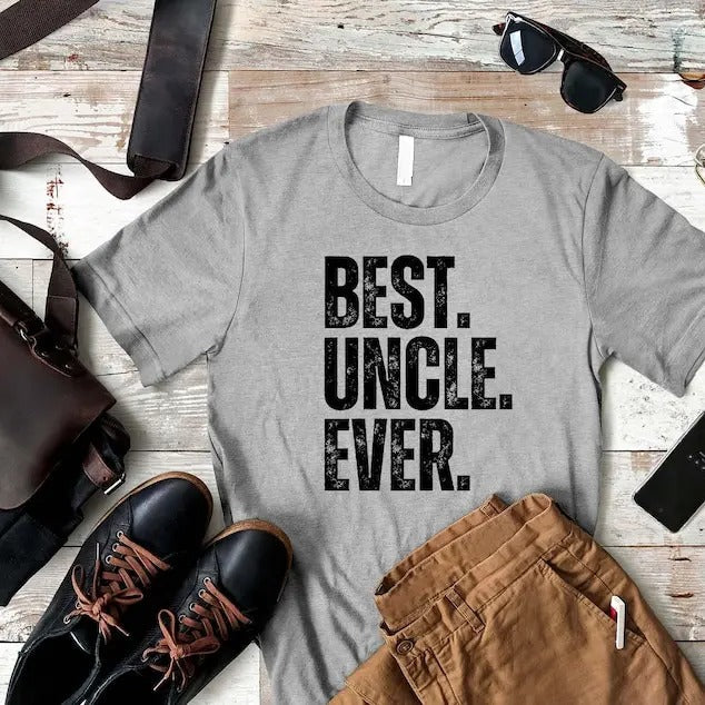 Best Uncle Ever Shirt, Cool Uncle Gift, Christmas Gift for Uncle From Niece Nephew, Father's Day Shirt, Gift for Husband,...