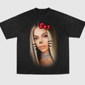 Beyonce Kitty Vintage Vibes Big Face Graphic Tee For Streetwear Fashion Cotton Fabric Unisex Hoodie, Sweatshirt