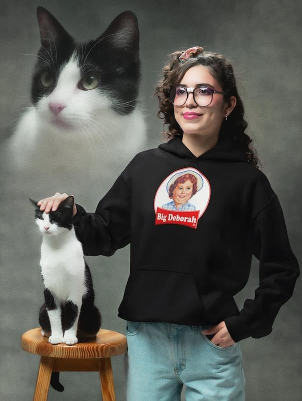 Big Deborah Unisex Pullover Hoodie Cotton Fabric T-Shirts, Sweatshirt | ZylaModa.com