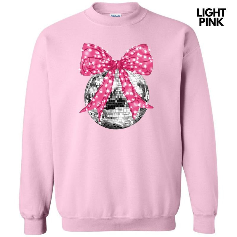 Big Disco Pink Bow Sweatshirt 'NLB' T-Shirts, Hoodie | ZylaModa.com