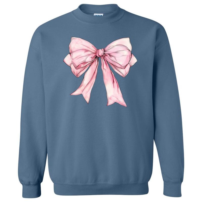 Big Pink Bow Sweatshirt 'NLB' T-Shirts, Hoodie | ZylaModa.com