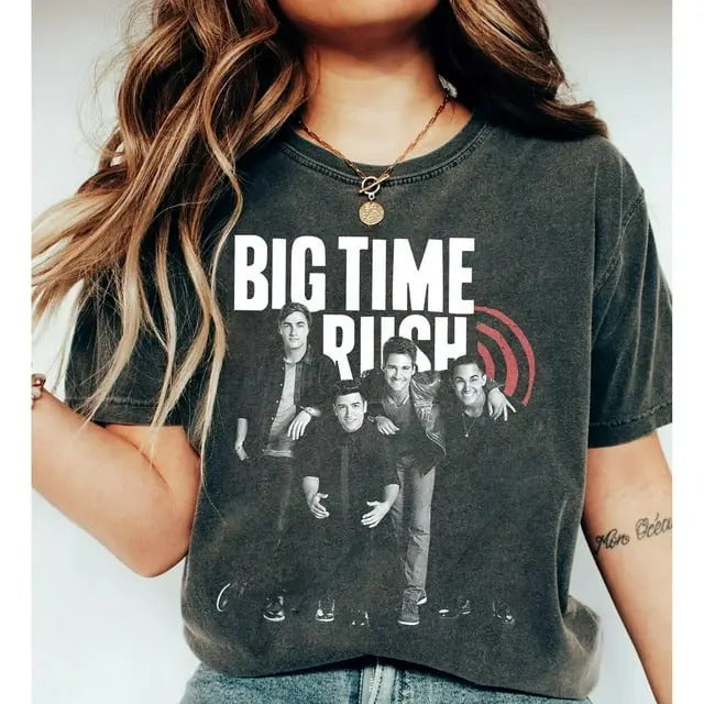 Big Time Rush Tour 2025 Retro Graphic Shirt Hoodie, Sweatshirt | ZylaModa.com