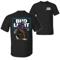 Bigfoot Bud Light T-Shirt, Sasquatch Holding Bud Beer Cans 2 Sided Graphic Printed Unisex Classic Comfort Cotton T-Shirt...