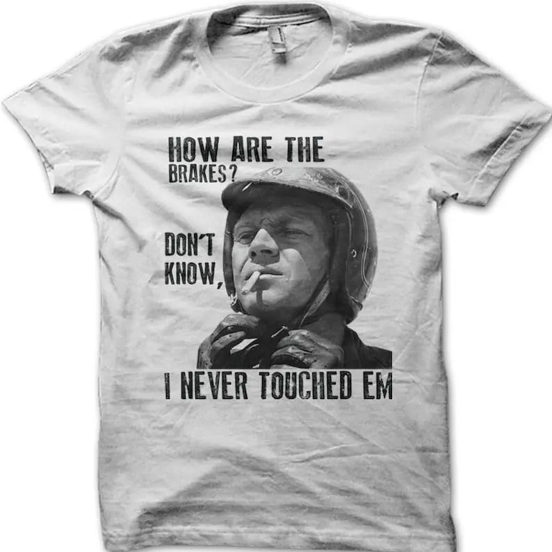 Biker Motorcycle How Are the Brakes Cafe Racer printed t-shirt Hoodie, Sweatshirt | ZylaModa.com