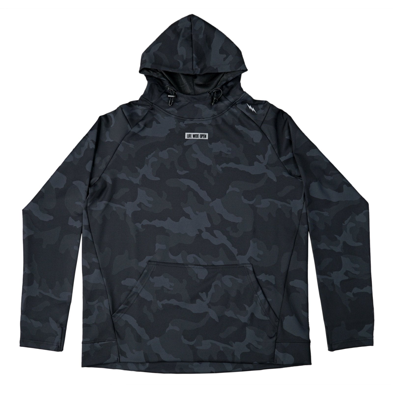 Black Camo Performance Hoodie T-Shirts, Sweatshirt | ZylaModa.com (Image 1)