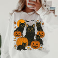 Black Cat Pumpkin Halloween Shirt ~ Unisex Apparel Relaxed Fit Printed In The USA Clothing Womenswear Casual Comfort...