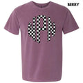 Black Checkered Monogram Comfort Colors T-Shirt 'NLB' Hoodie, Sweatshirt | ZylaModa.com