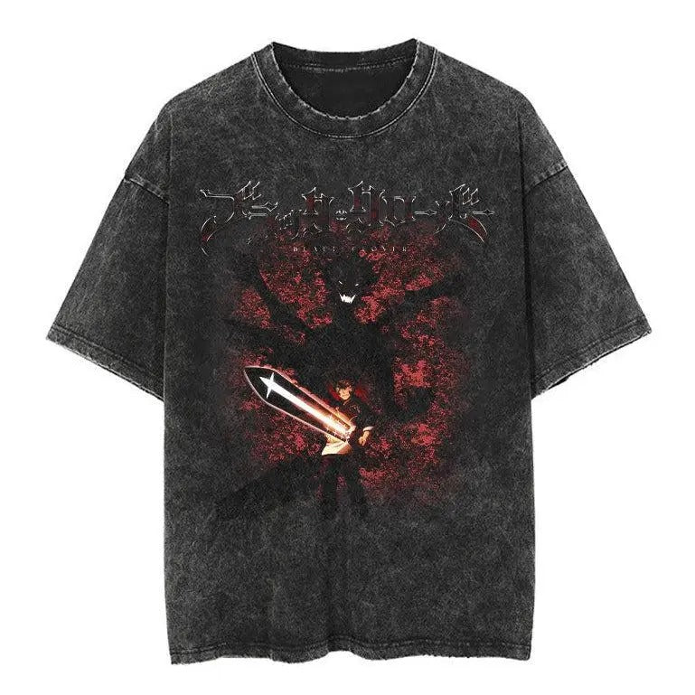 Black Clover Vintage T-Shirt Sweatshirt, Hoodie, Comfort Colors | ZylaModa.com