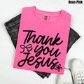 Black Font - Thank You Jesus Comfort Colors T-Shirt 'NLB' Hoodie, Sweatshirt | ZylaModa.com