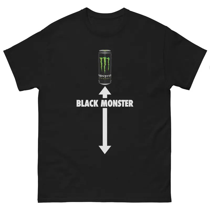 Black Monster T-Shirt Funny Meme Unisex Casual Style, Dank Memes Tshirt, Funny Gifts Hoodie, Sweatshirt | ZylaModa.com