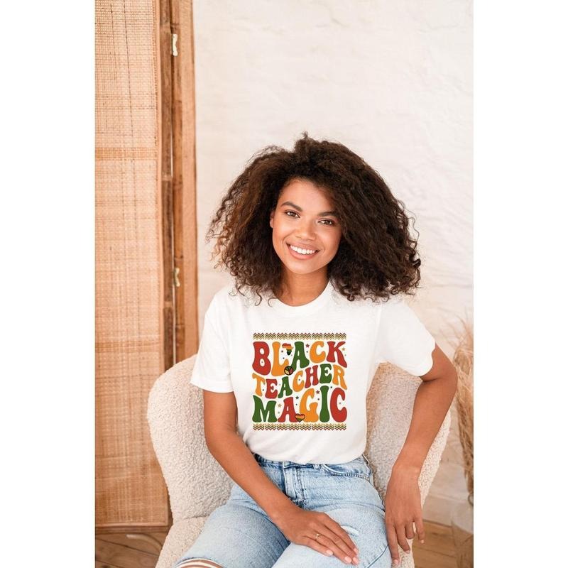 Black Teacher Magic Shirt, Proud Black Teacher, Black Teacher Sweatshirt, Black History Month Teacher Tee, African...