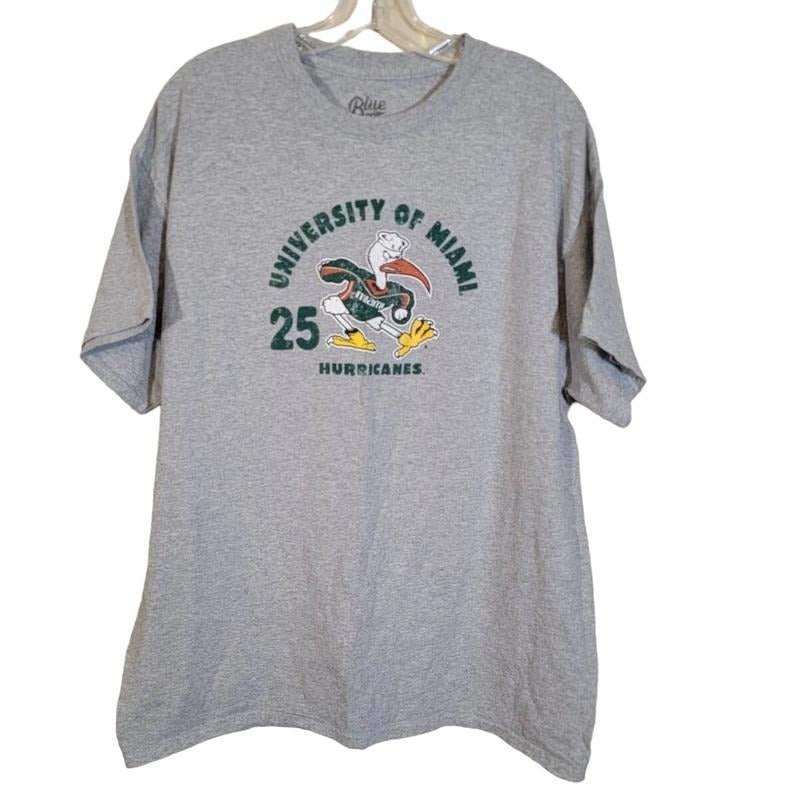 Blue 84 Men's University of Miami T-Shirt Crew Neck GrayUnisex T-shirt Sweatshirt Hoodie 21 | ZylaModa.com