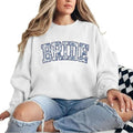 Blue Bride Sweatshirt or Hoodie, Engaged T-shirt Bride to Be Pullover, Wedding Bridal Shower Gifts Engagement Cotton...