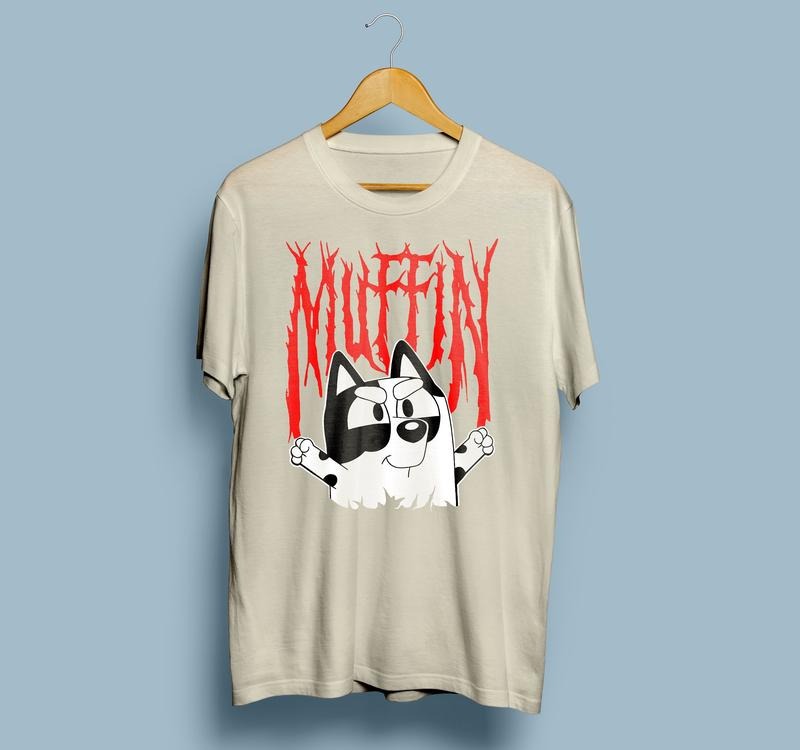 Bluey Muffin Metal Shirt, Muffin Emotions Shirt Hoodie, Sweatshirt | ZylaModa.com