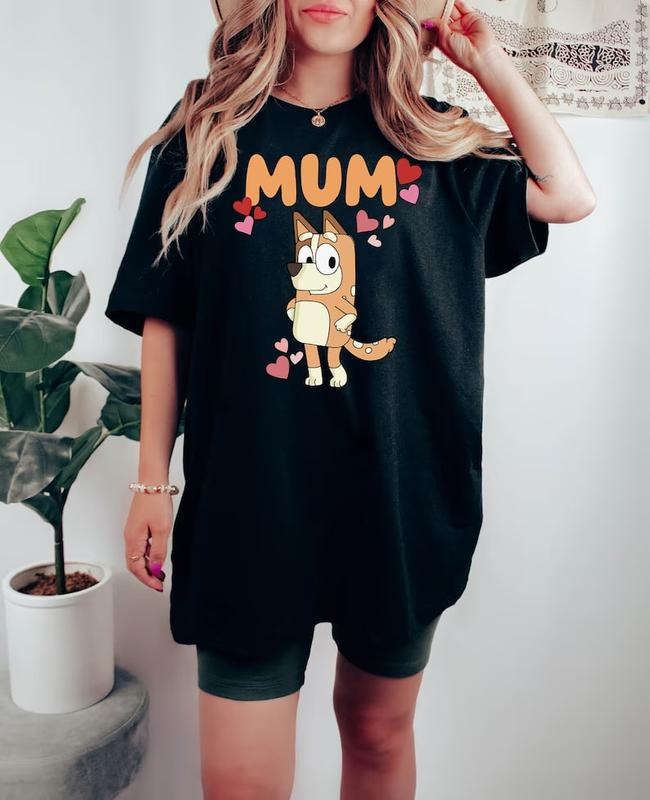 Bluey Mum Shirt, Chilli Shirt, Dog Person Shirt, Gift For Mom, Happy Mothers Day, Bluey Family Shirt, Vacation Shirt...