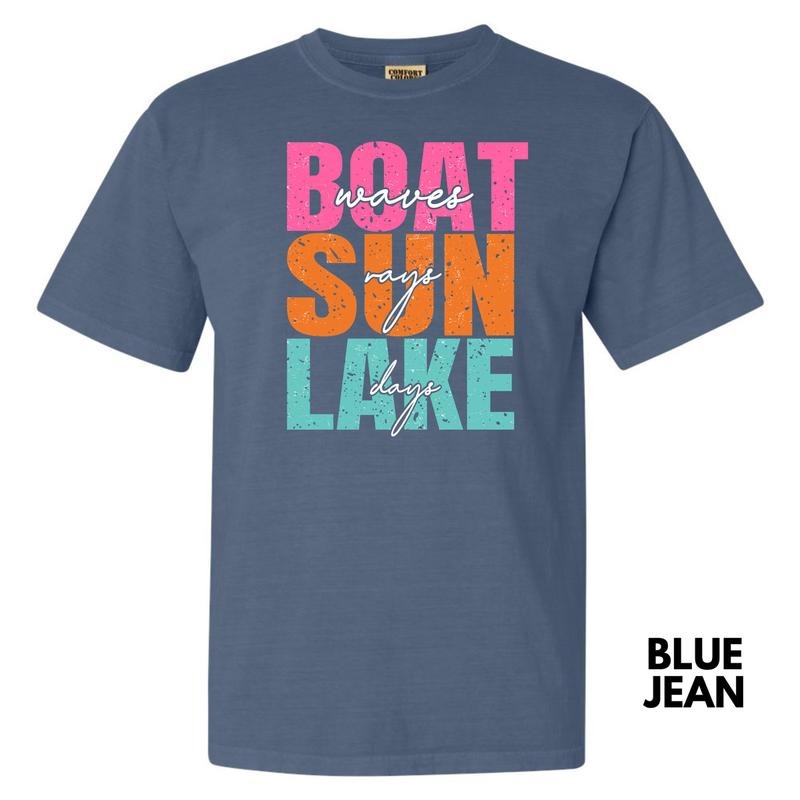 Boat Sun Lake Comfort Colors T-Shirt 'NLB' Hoodie, Sweatshirt | ZylaModa.com