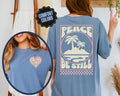 Boho Christian Tshirt Peace Be Still Bible Verse Shirt Christian Clothing Trendy Jesus Apparel Retro Faith Gift for...