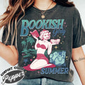 Book Girl Summer Shirt, Beach Book Lover Summer Bookish Funny Reader, Feral Girl Summer Raccoon Shirt, Funny Meme Raccoon...