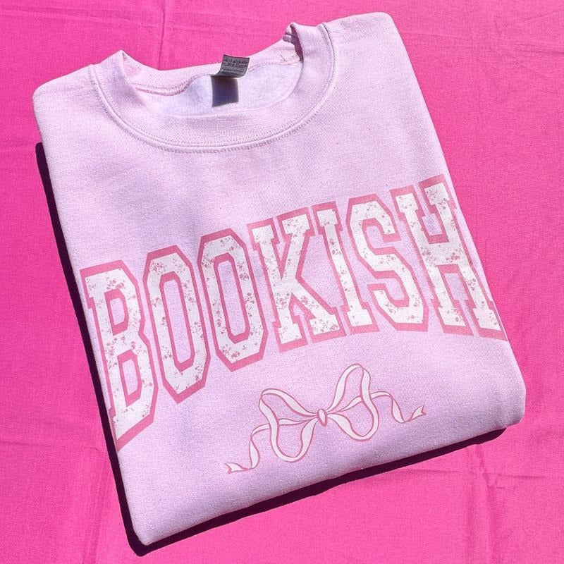 Bookish Bow Coquette Sweatshirt 'NLB' T-Shirts, Hoodie | ZylaModa.com