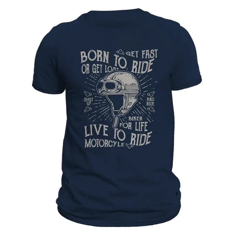 Born To Ride Biker For Life Men's T-Shirt Hoodie, Sweatshirt | ZylaModa.com