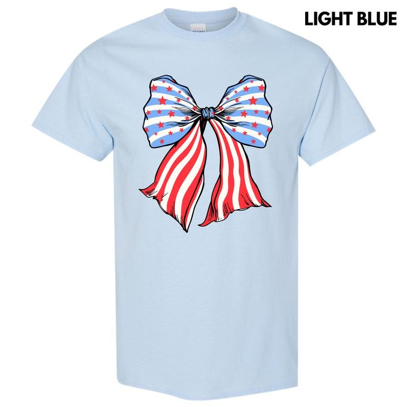 Bow-tiful Stars & Stripes Gildan Short Sleeve T-Shirt 'NLB' Hoodie, Sweatshirt | ZylaModa.com