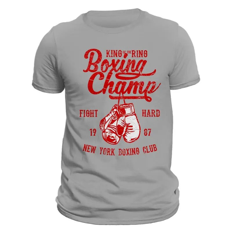 Boxing Champ King Of The Ring Men's T-Shirt Casual Classic Hoodie, Sweatshirt | ZylaModa.com