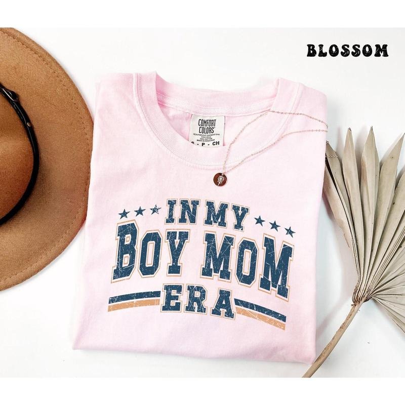 Boy Mom Shirt Comfort Colors, In My Boy Mom Era, Retro Boy Mama Shirt, Vintage Boy Mom Tee, Baby Announcement Outfit,...