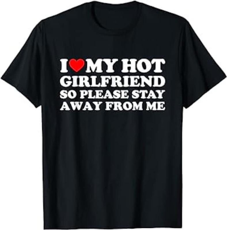 I Love My Hot Girlfriend/Boyfriend So Please Stay Away From Me Couple Matching , Couple  gift  Hoodie and Sweater;...