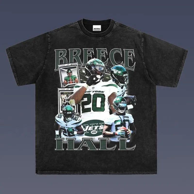 Breece Hall 1.0 VINTAGE TEE | AMERICAN FOOTBALL | GIFT FOR FAN Hoodie, Sweatshirt | ZylaModa.com