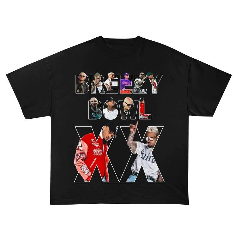 Breezy Tour 2025 Bowl XX Shirt Music Graphic Tee for Fans Hoodie, Sweatshirt | ZylaModa.com
