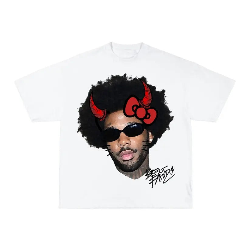 Brent Kitty Halloween Cute Rap Graphic Tee Shirt Hoodie, Sweatshirt | ZylaModa.com