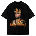 Bron the King T Shirt Year 22 Basketball - Vintage Painting Style Graphic Tee Design T-Shirt Crewneck Cotton Hoodie,...