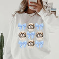 Brown and White Shih Tzu crewneck sweatshirt unisex Soft Pullover T-Shirts, Hoodie | ZylaModa.com