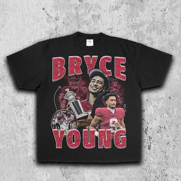 Bryce Young Alabama Tee | Vintage Tee | Men's Graphic T-Shirt | Gift For Fan Hoodie, Sweatshirt | ZylaModa.com