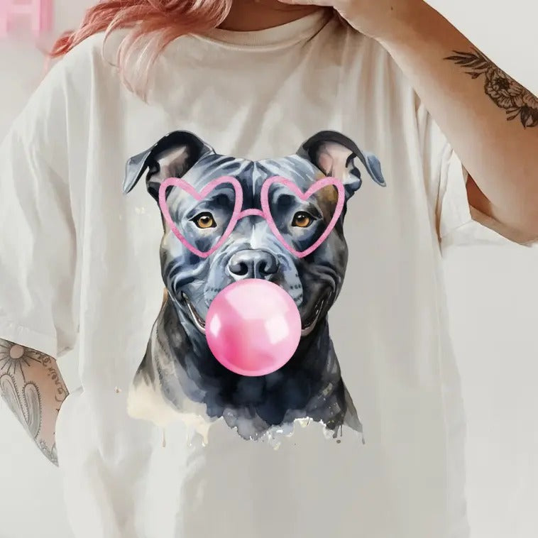 Bubblegum American Bully Shirt~ Unisex Apparel Relaxed Fit Printed In The USA Clothing Womenswear Casual Comfort Cotton...